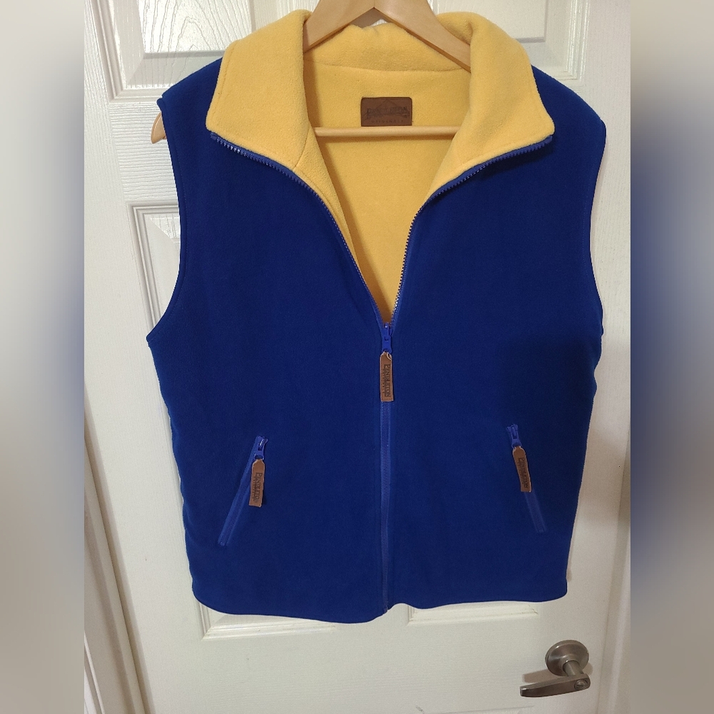 Pendleton vintage 90s Blue and Yellow Fleece Vest